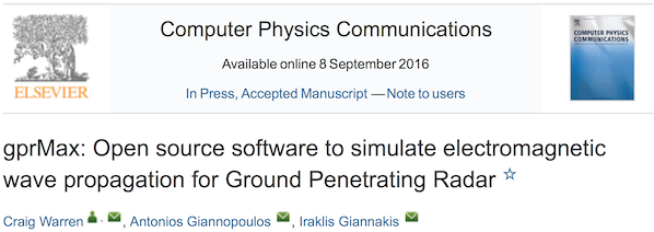 gprMax CPC paper